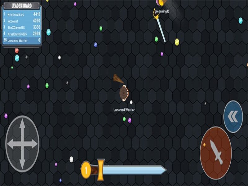 Gameplay của trò chơi Evowars io hack 