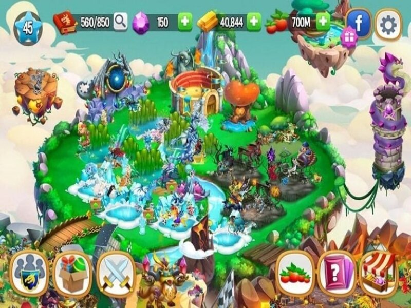Những điểm hấp dẫn của Dragon City Mod Apk