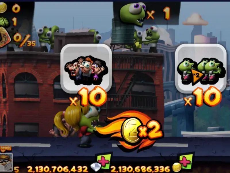 Gameplay ấn tượng trong Zombie Tsunami 