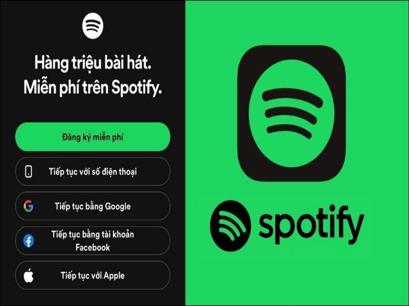 Đăng nhập hoặc đăng ký tài khoản Spotify Premium