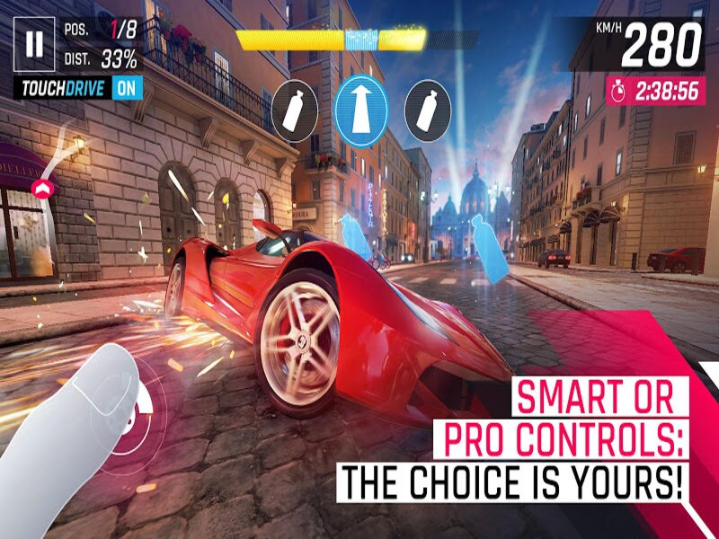 Khi chơi Asphalt 9 Hack nhớ thu nhập các bình Nitro