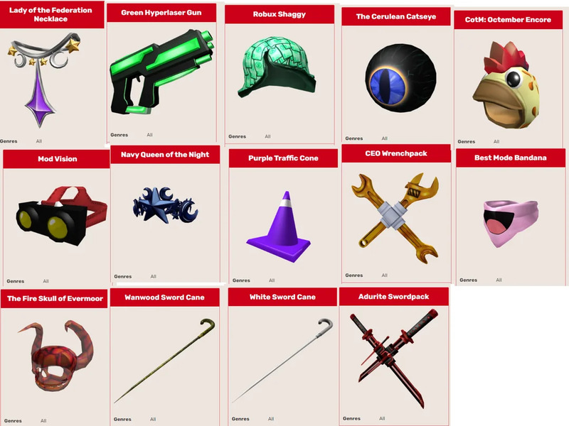 Các item hiếm khi nhập mã code Roblox 