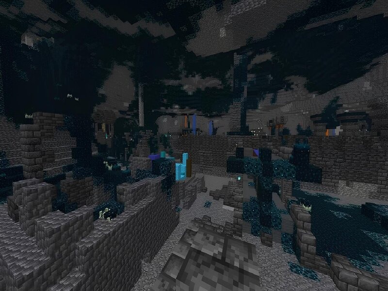 Minecraft 1.19.2 Khu vực bóng tối nguy hiểm nhất Minecraft (Deep Dark)