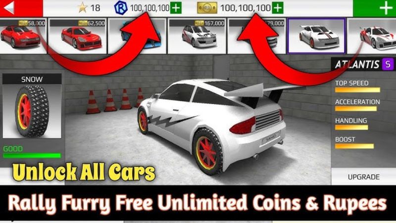Tải Rally Fury Mod Apk (Vô Hạn Tất Cả, Tiền, Token) v1.120 Những Quyền Lợi Người Chơi Nhận Được Khi Dùng Bản Rally Fury Mod Apk
