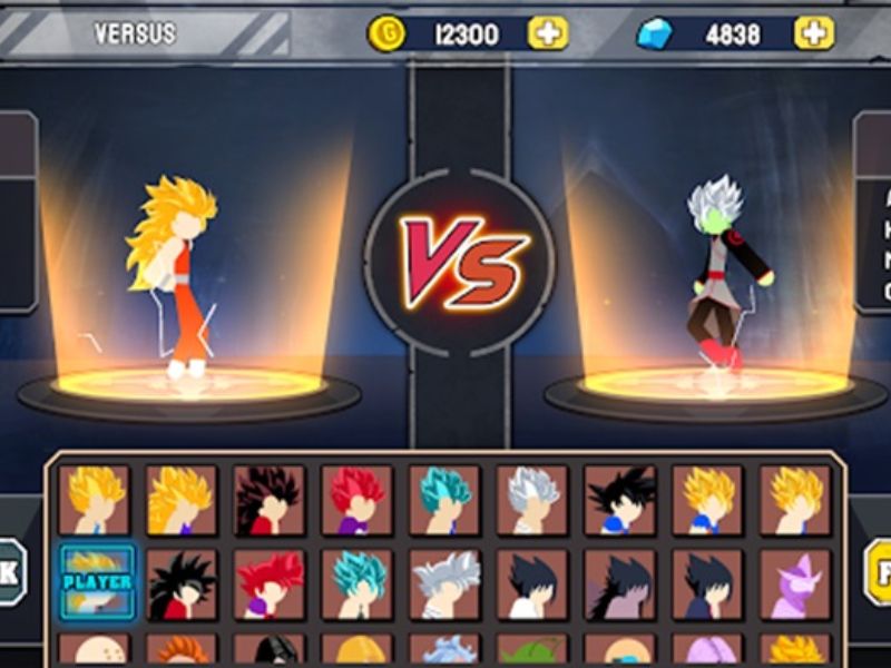 Stickman Warriors Đa dạng chế độ đấu