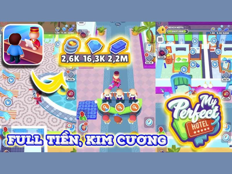 Các Chức Năng Được Mở Khóa Khi Dùng Hack My Perfect Hotel