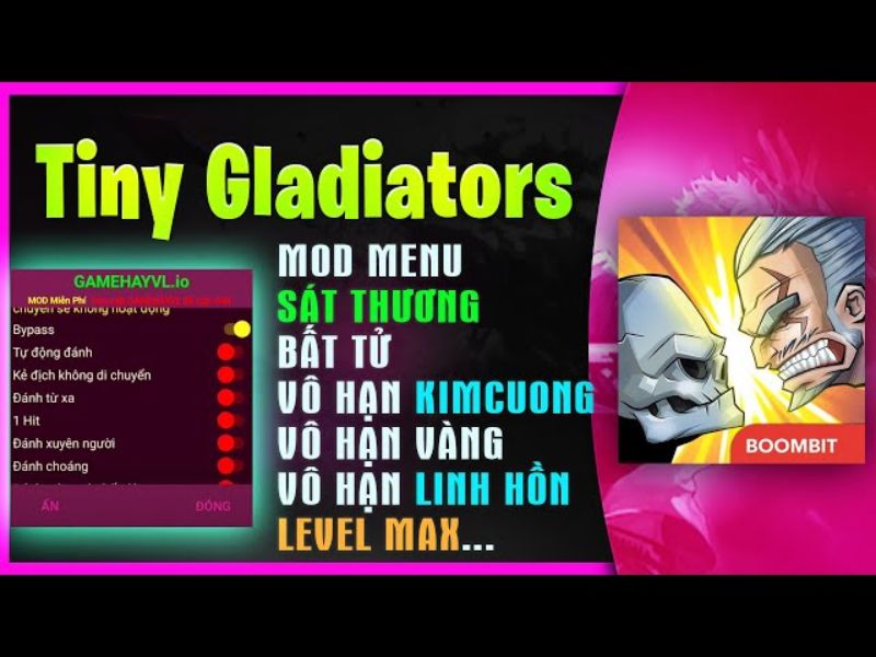 Một Số Tính Năng Vượt Trội Có Trong Phiên Bản Tiny Gladiators Hack