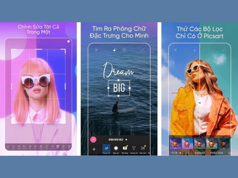 PicsArt Bộ lọc & hiệu ứng nghệ thuật đa dạng