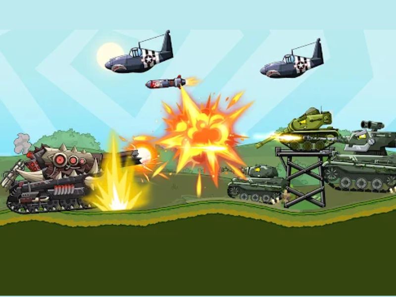 Tank Arena Steel Battle Bối cảnh thay đổi liên tục