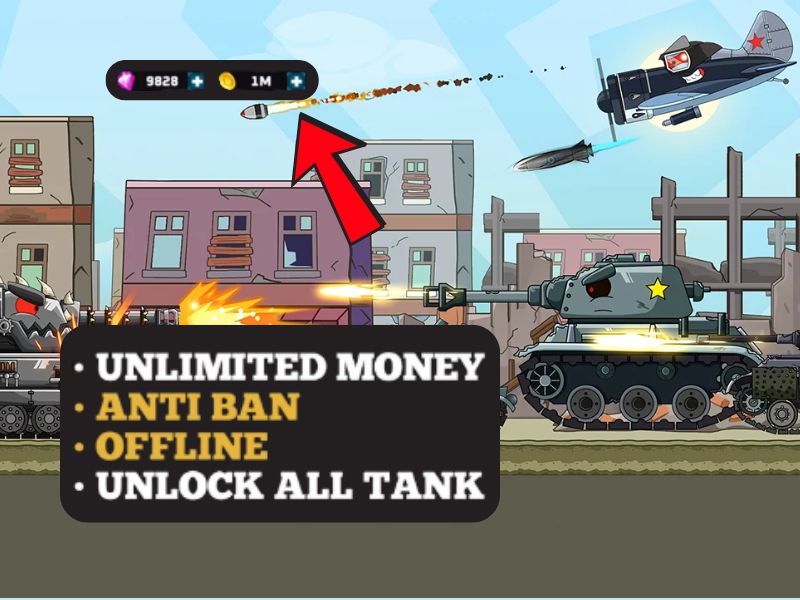 Tính Năng Đặc Biệt Có Trong Phiên Bản Tank Arena Steel Battle Mod APK