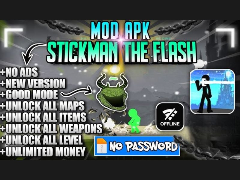 Tính Năng Đặc Biệt Của Mod Stickman The Flash