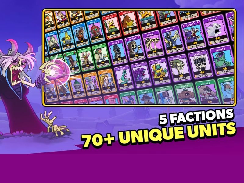 Tower Conquest Kho Tàng Hơn 70 Nhân Vật