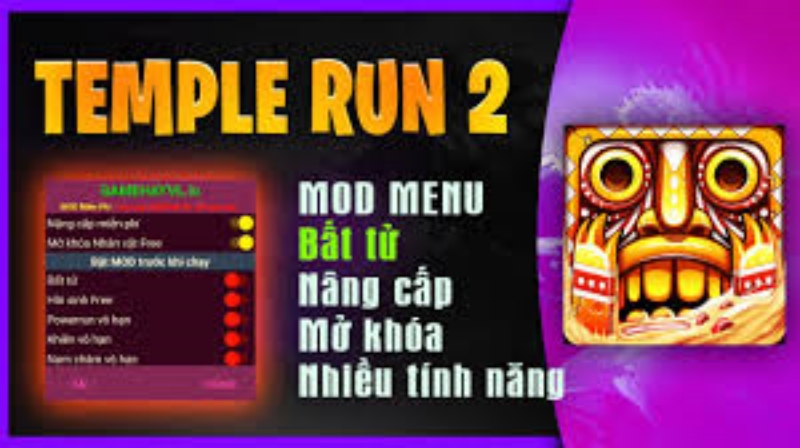 Tải Hack Temple Run 2 APK (Mod Menu, Vô Hạn Tiền, Kim cương, Bất tử) v1.124.0 hack Temple Run 2