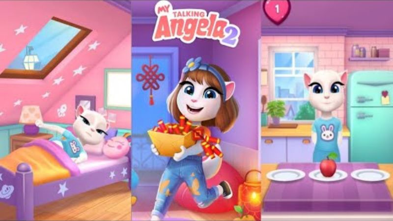 Tải My Talking Angela 2 Mod APK V3.0.1.27669 (Vô Hạn Tiền) Hệ thống mini game đa dạng Trong My Talking Angela 2 Mod APK