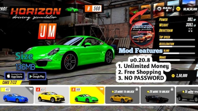 Tải Horizon Driving Simulator MOD APK v2.5.7 (Vô Hạn Tiền) Horizon Driving Simulator MOD APK