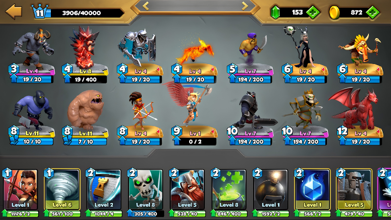 Tải Hack Castle Crush (Full Kim Cương, Nhân Vật, Vô Hạn Tiền) v6.8.0 Gameplay Hack Castle Crush triệu hồi quân trong PvP
