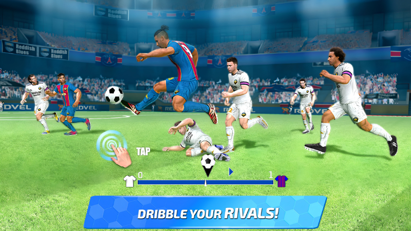 Tải Hack Soccer Super Star (Sút Vô Hạn) v0.3.85 Gameplay Hack Soccer Super Star vẽ đường chuyền và sút