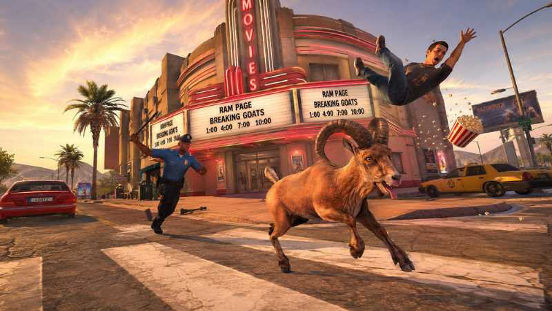 Tải Goat Simulator Payday APK v2.0.5 Miễn Phí Cho Android Goat Simulator Payday APK với bốn nhân vật chính