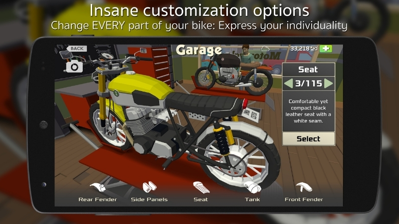 Tải Hack Cafe Racer (Vô Hạn Tiền) v24 Hack Cafe Racer điều khiển mô tô qua dòng giao thông