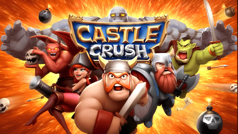 Tải Hack Castle Crush (Full Kim Cương, Nhân Vật, Vô Hạn Tiền) v6.8.0 Hack Castle Crush trong trận chiến giữa hai lâu đài