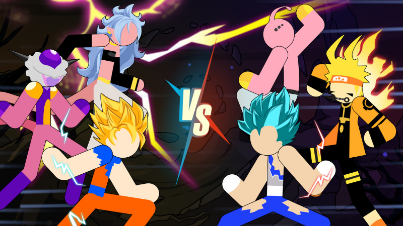 Tải Hack Stickman Dragon Fight (Full Nhân Vật, Vô Hạn Tiền) v3.5.0 Hack Stickman Dragon Fight chiến đấu đội hình 3v3