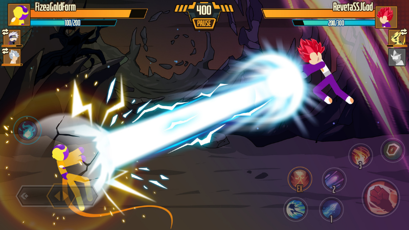 Tải Hack Stickman Dragon Fight (Full Nhân Vật, Vô Hạn Tiền) v3.5.0 Hack Stickman Dragon Fight sử dụng kỹ năng đặc biệt
