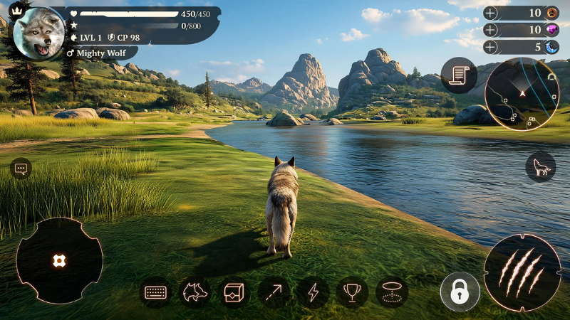Tải Hack The Wolf (Vô Hạn Tiền, Mua Sắm Miễn Phí) v5.0.4 Hack The Wolf trong thế giới hoang dã