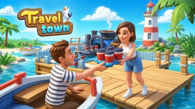 Tải Hack Travel Town (Vô Hạn Năng Lượng, Kim Cương) v2.12.1751 Hack Travel Town ghép vật phẩm để tạo item cấp cao