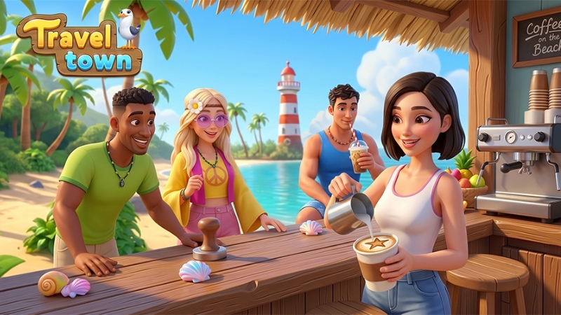 Tải Hack Travel Town (Vô Hạn Năng Lượng, Kim Cương) v2.12.1751 Hack Travel Town hoàn thành order và phục hồi thị trấn