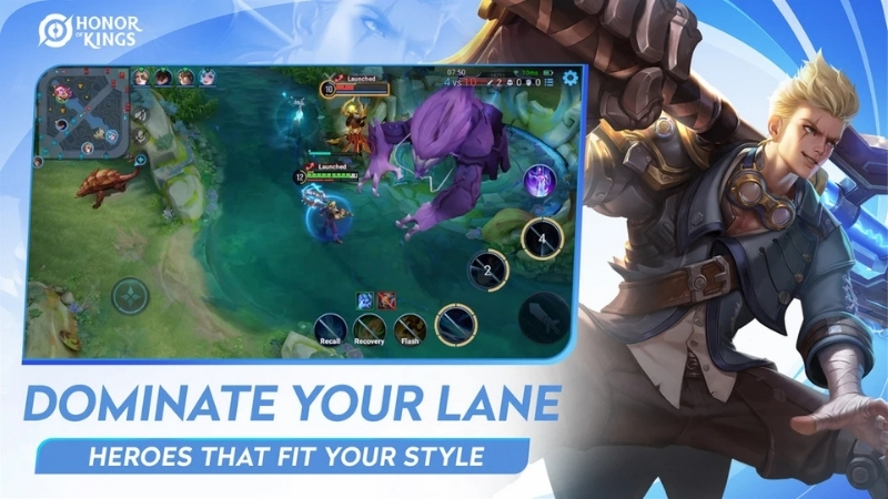 Tải Honor of Kings APK v12.1.1.4 Miễn Phí Cho Android Các tướng Honor of Kings phối hợp kỹ năng trong giao tranh tổng