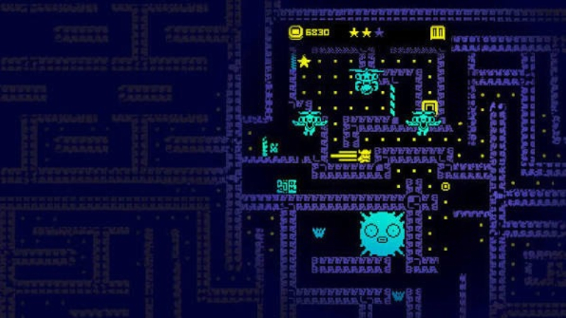 Tải Hack Tomb of the Mask (Vô Hạn Tiền, Mở Khóa) v1.26.0 Gameplay Hack Tomb of the Mask né bẫy và dung nham trong mê cung