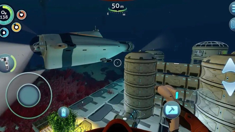 Tải Subnautica APK (Việt Hóa) v1.22.83416 Miễn Phí Cho Android Gameplay Subnautica APK thu thập tài nguyên và chế tạo thiết bị