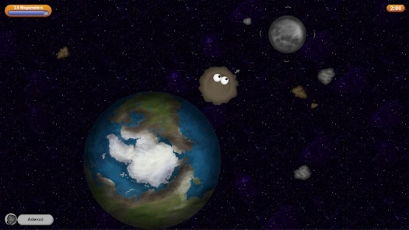 Tải Tasty Planet APK v1.9.5.0 Miễn Phí Cho Android Gameplay Tasty Planet khi khối chất nhầy ăn các vật thể nhỏ để tăng kích thước