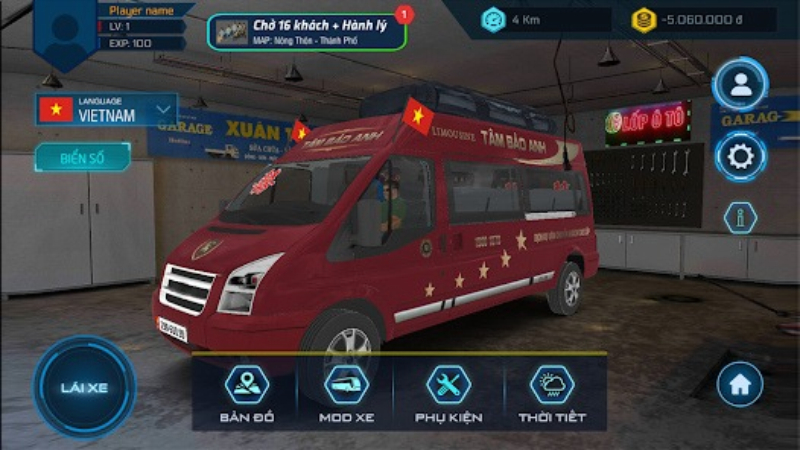 Tải Minibus Simulator Vietnam APK v3.6.1 Miễn Phí Cho Android Giao diện lái xe từ cabin trong Minibus Simulator Vietnam