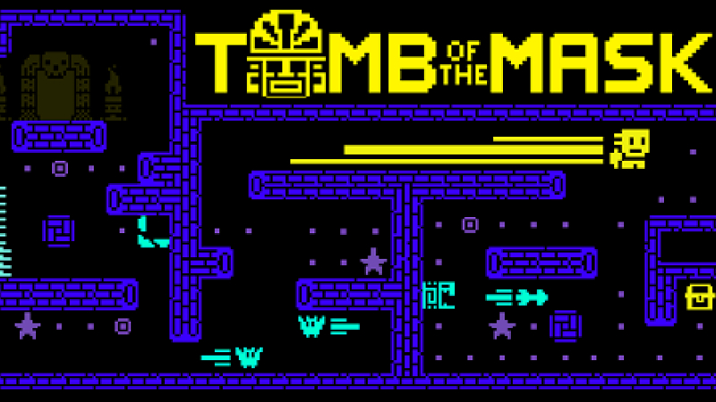 Tải Hack Tomb of the Mask (Vô Hạn Tiền, Mở Khóa) v1.26.0 Hack Tomb of the Mask với nhân vật trong mê cung pixel