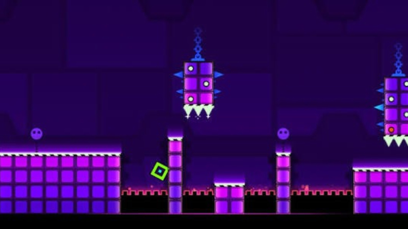 Tải Geometry Dash SubZero APK v2.2.148 Miễn Phí Cho Android Hiệu ứng ánh sáng neon trong Geometry Dash SubZero APK