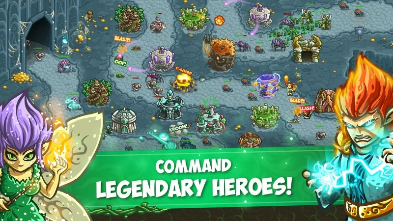 Tải Kingdom Rush Origins APK v6.5.04 Miễn Phí Cho Android Kỹ năng chiến đấu của anh hùng trong Kingdom Rush Origins