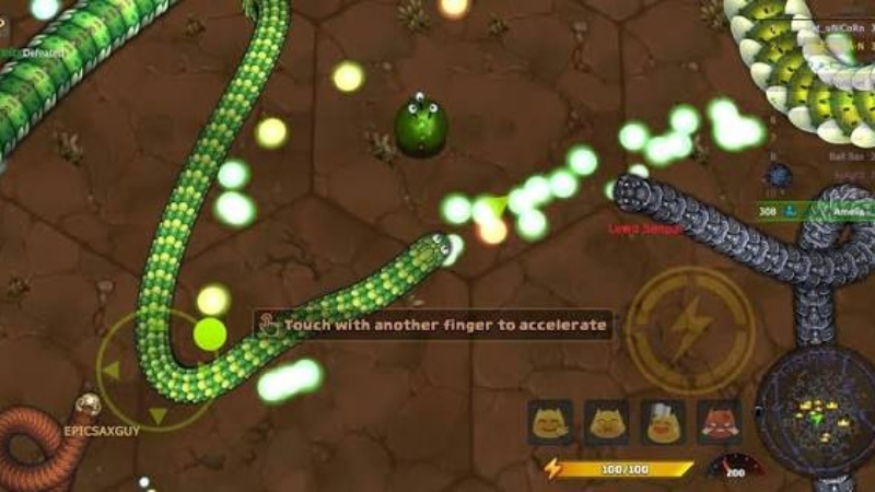 Tải Hack Little Big Snake (Mở Khóa VIP, Mod Menu) v2.7.24 Rắn khổng lồ bao vây đối thủ trong Little Big Snake MOD.