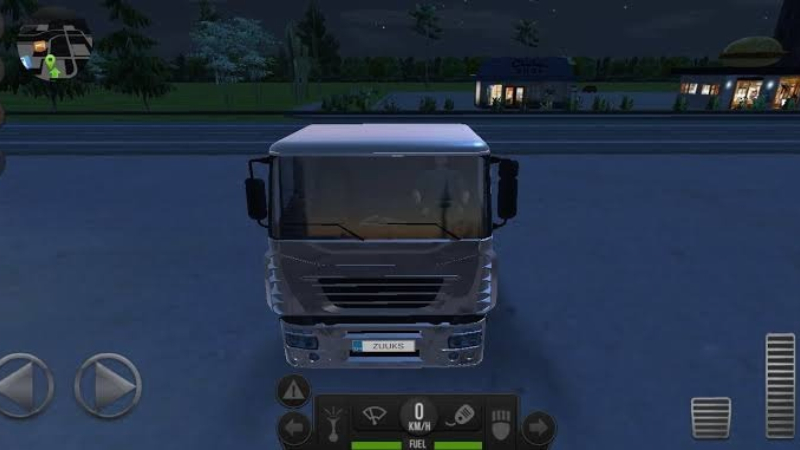 Tải Truck Simulator Europe MOD APK (Vô Hạn Tiền) v1.4.0 Truck Simulator Europe MOD APK với góc nhìn cabin xe tải