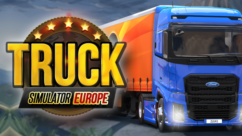 Tải Truck Simulator Europe MOD APK (Vô Hạn Tiền) v1.4.0 Truck Simulator Europe MOD APK với xe tải trên đường châu Âu