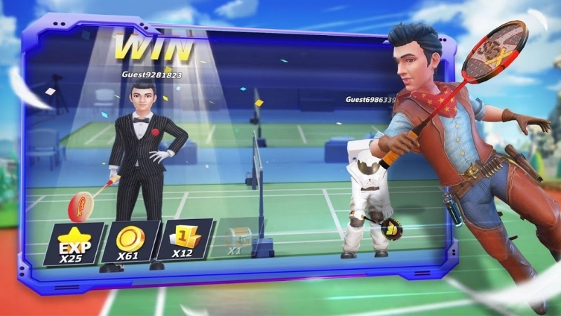 Tải Badminton Blitz APK v1.18.9.60 Miễn Phí Cho Android Vận động viên thực hiện cú đánh đặc biệt trong Badminton Blitz APK