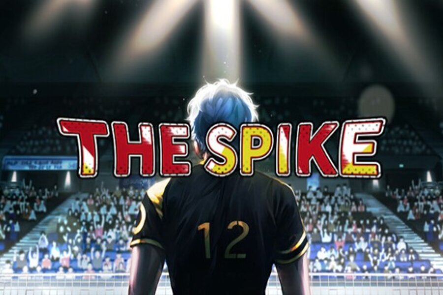 logo code the spike volleyball